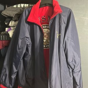 COPY - USMC US Marine Corps reversible bomber jacket